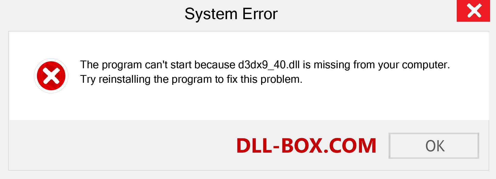  d3dx9_40.dll file is missing?. Download for Windows 7, 8, 10 - Fix  d3dx9_40 dll Missing Error on Windows, photos, images